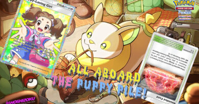 Pokemon TCG Pocket Puppy-Loving Girl Yamper and Bounded Field